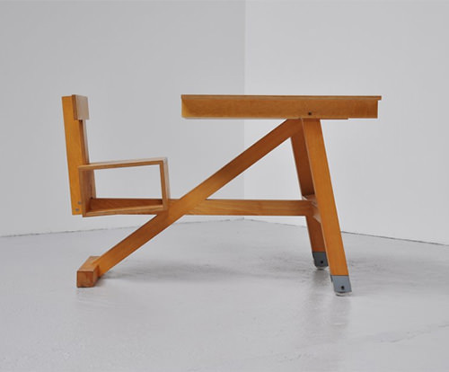 vintage kids school desk