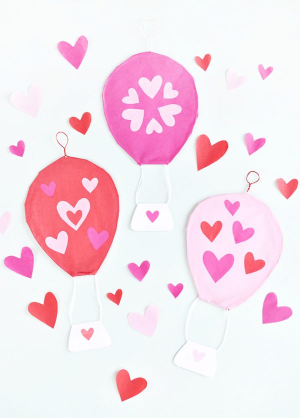 Valentine Hot Air Balloons Handmade Charlotte