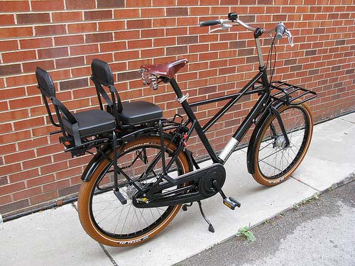 bicycle with three seats