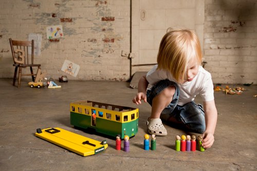 toy train with passengers