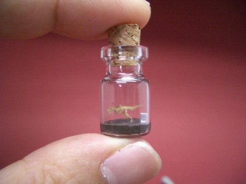 dinosaurs in a bottle