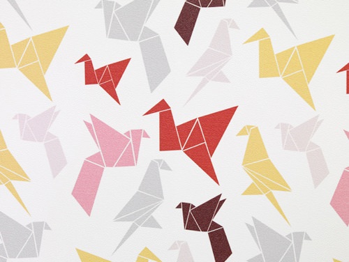 origami wallpaper by dottir sonur handmade charlotte