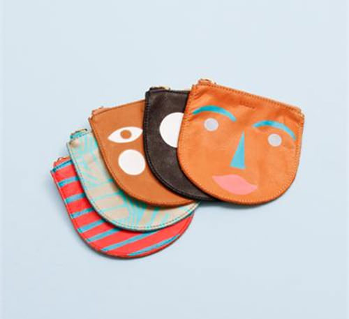 baggu leather zip pouch
