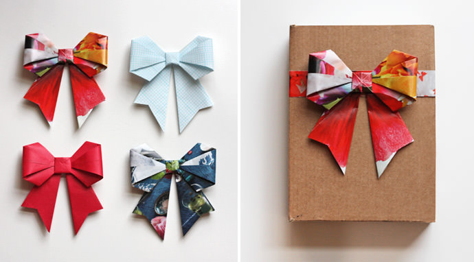 origami gift bows