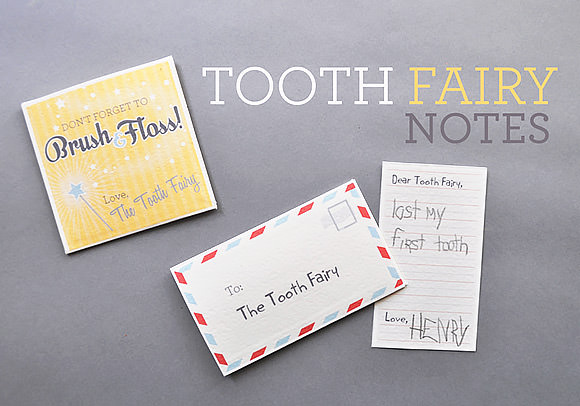 Printable Tooth Fairy Notes Handmade Charlotte