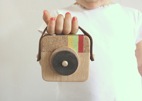 Wooden Instagram Camera For Kids