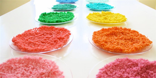 DIY colored rice craft tutorial for kids DIY colored rice craft tutorial for kids