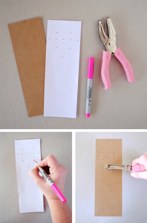 DIY Back To School Lacing Bookmarks