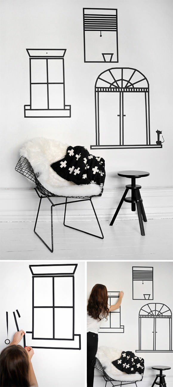 DIY Washi Tape Windows DIY Washi Tape Windows