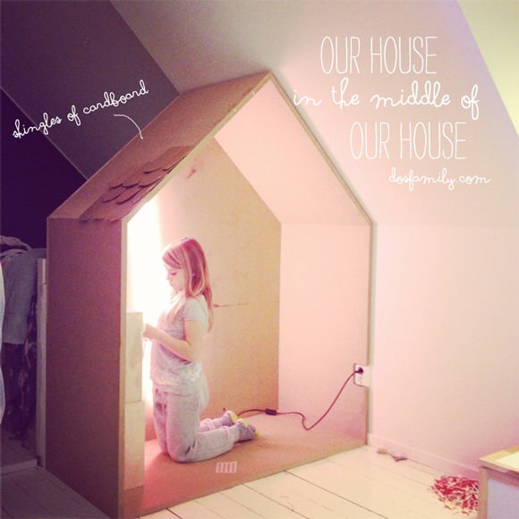 DIY House-In-The-Middle-Of-Our-House for a kid's room