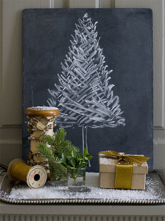 DIY Chalkboard Christmas Tree