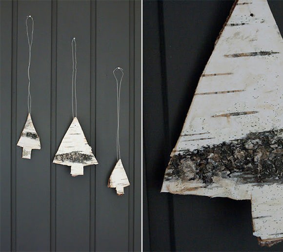 Birch Christmas Tree Ornaments DIY Birch Christmas Tree Ornaments