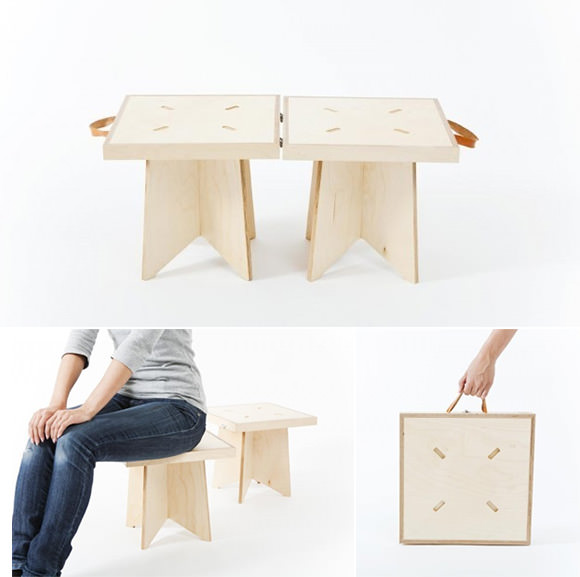 Handmade Wooden Chairs and Case from iichi