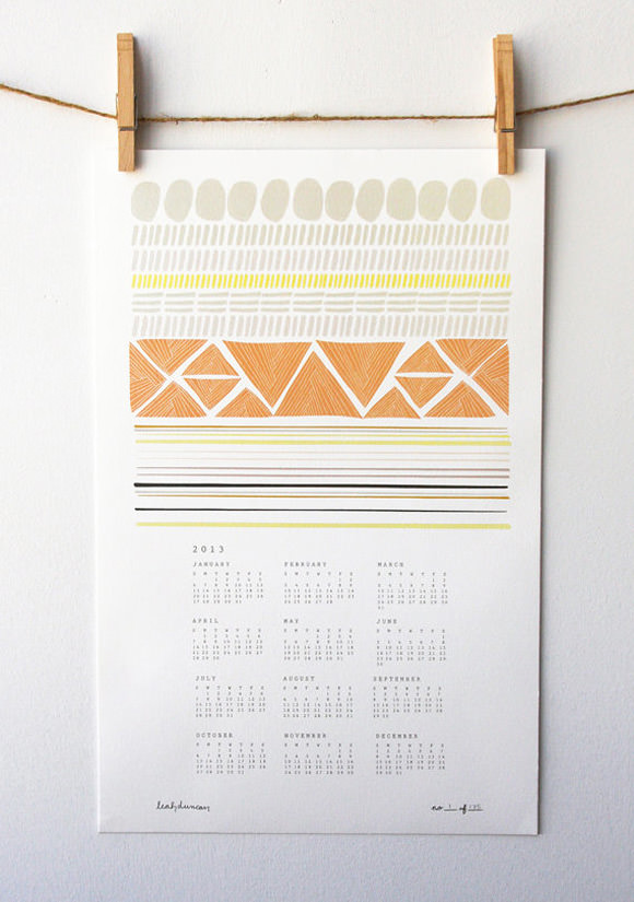2013 Shapes Wall Calendar