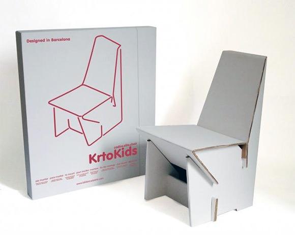 cardboard chair for kids by fdk