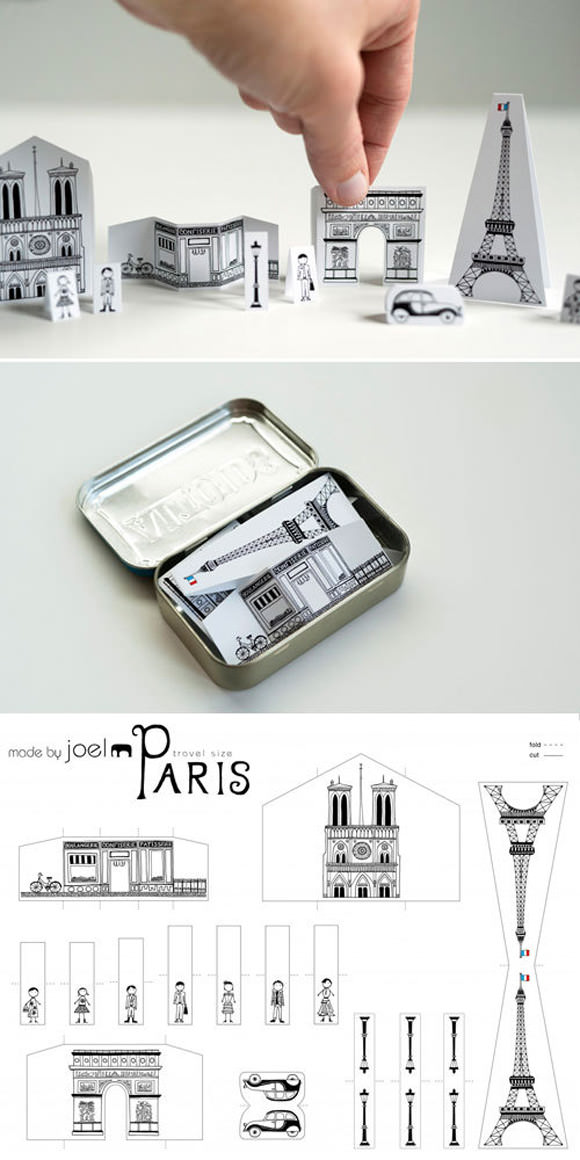 DIY Paper City Paris via Made by Joel - carry Paris in your pocket!