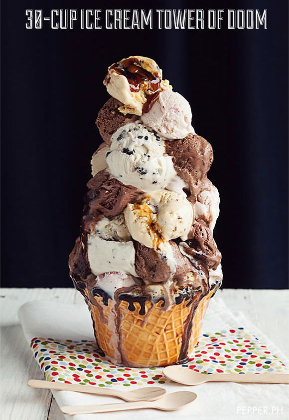 30-Cup Ice Cream Tower of Doom