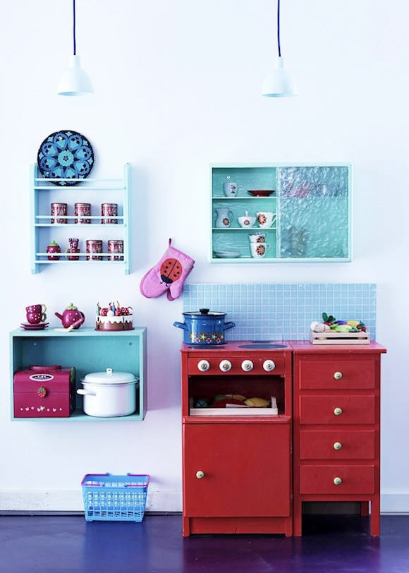 handmade play kitchen