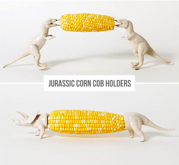 Dinosaur Corn Cob Holders