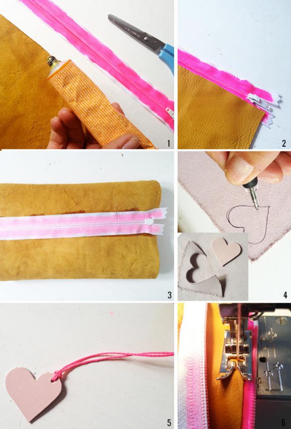 Whip Up A Leather Zipper Pouch In 30 Min | Handmade Charlotte