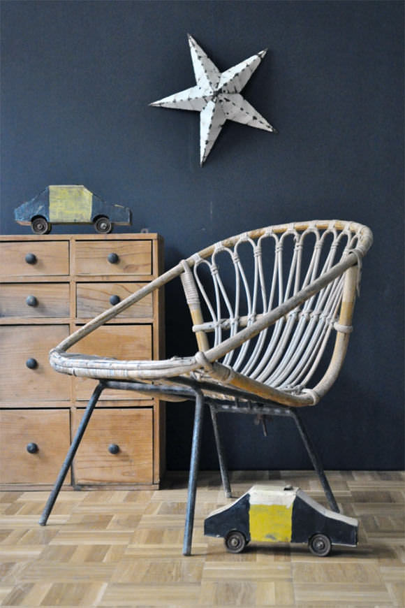 French Vintage for Kids' Rooms: French Vintage for Kids' Rooms: Wicker Children's Chair