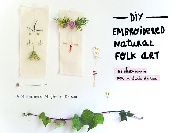 DIY Folk Art Nature Embroidery