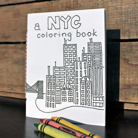 NYC Coloring Book via Etsy