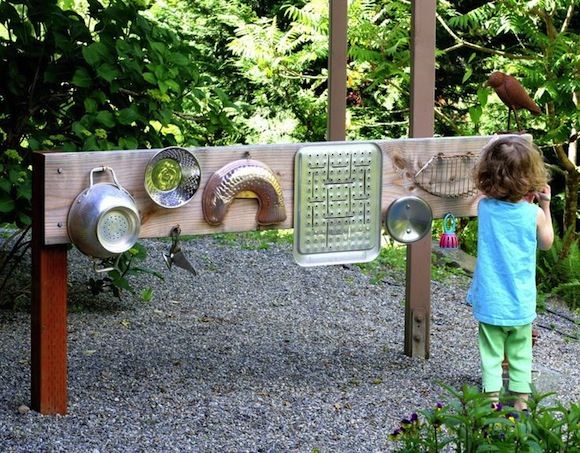 DIY Outdoor Music Station for Kids