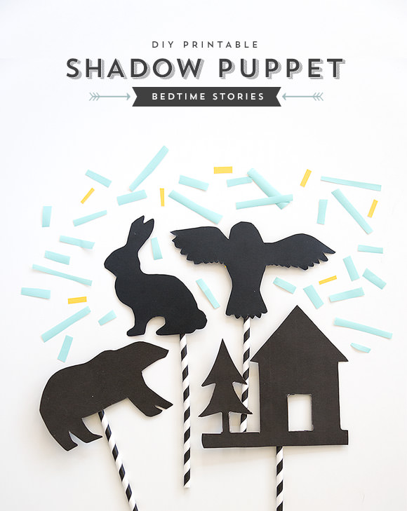 DIY Printable Shadow Puppet Bedtime Stories