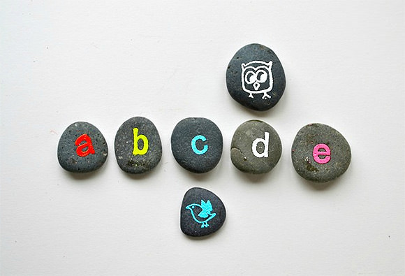 DIY Back To School Alphabet Rocks