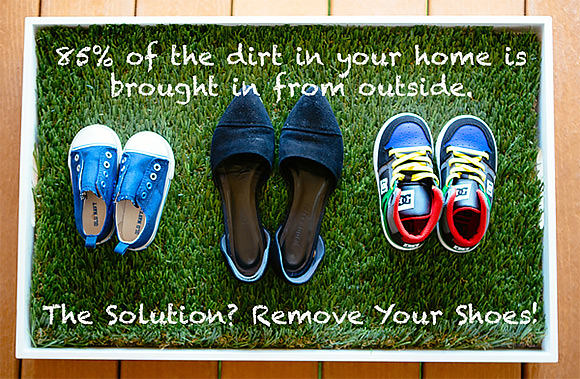 DIY Shoe Tray: Take Off Your Shoes & Stay Awhile