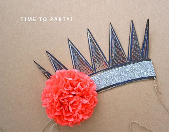DIY Printable Party Crown // via create like crazy