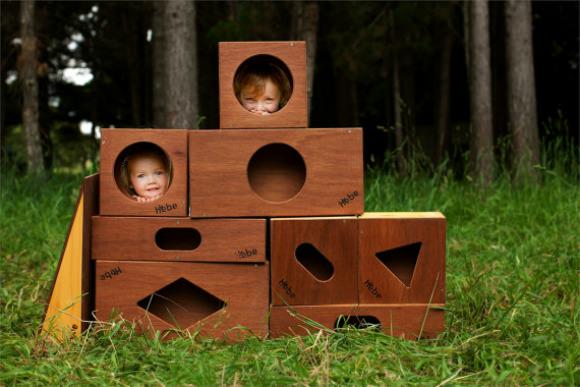 Hebe Children’s Wooden Buildings Blocks by Craig McInnes Design