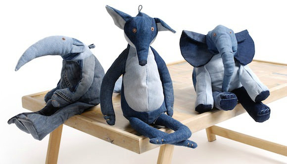 Denim Toy Animals by Maison Indigo