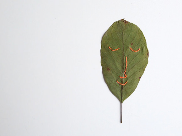 DIY Stitched Leaf