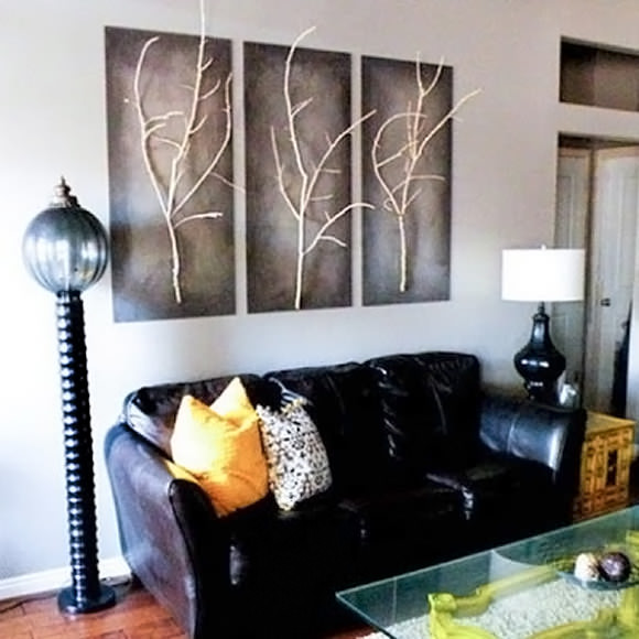 DIY Stick Wall Art