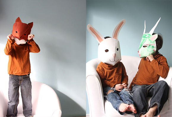 10 DIY Cardboard & Paper Masks for Halloween | Handmade Charlotte