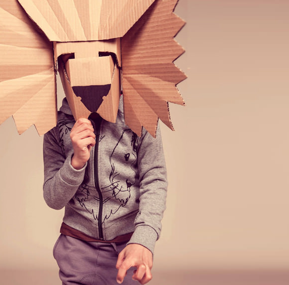 DIY Lion Cardboard Mask