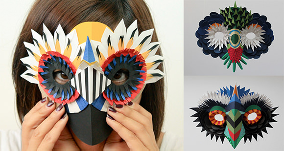 Paper Cutout Masks