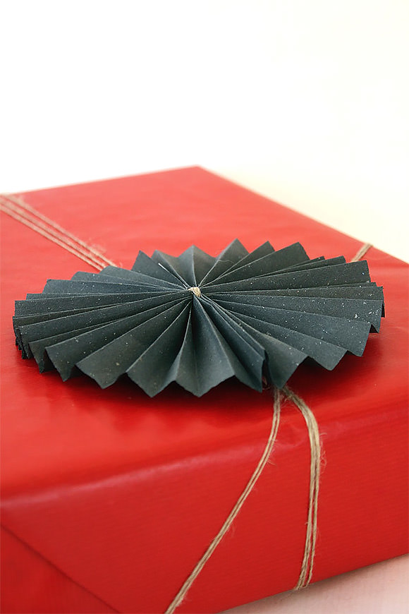 DIY Folded Paper & Twine Gift Wrap