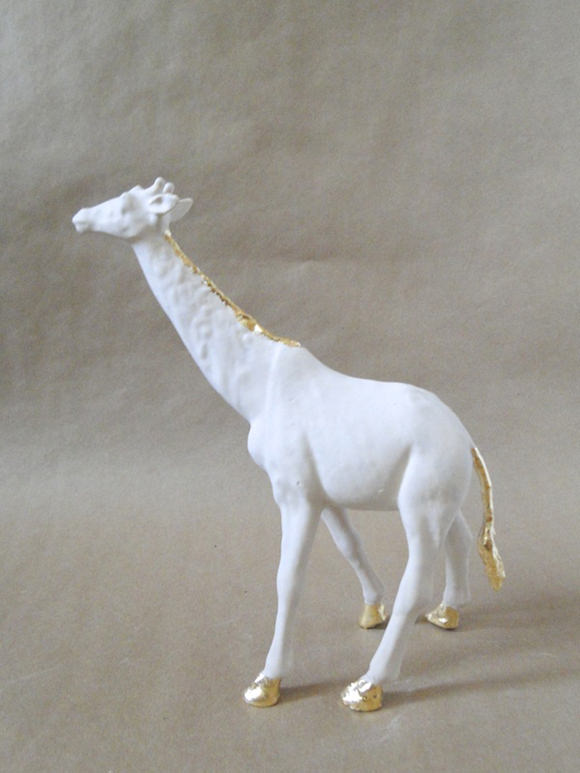 DIY Gilded Ceramic Animal