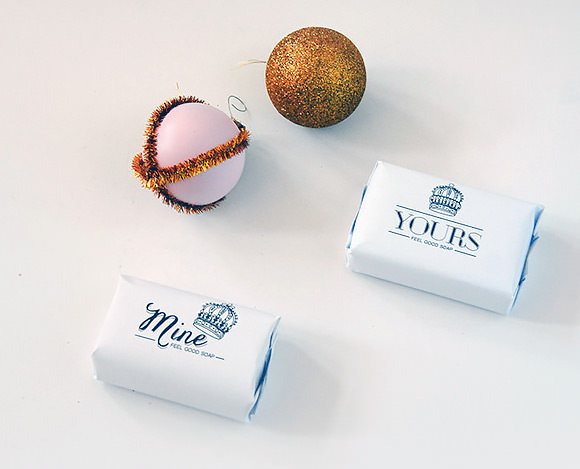 DIY Printable Yours & Mine Soap Wrappers (a perfect last-minute hostess gift)