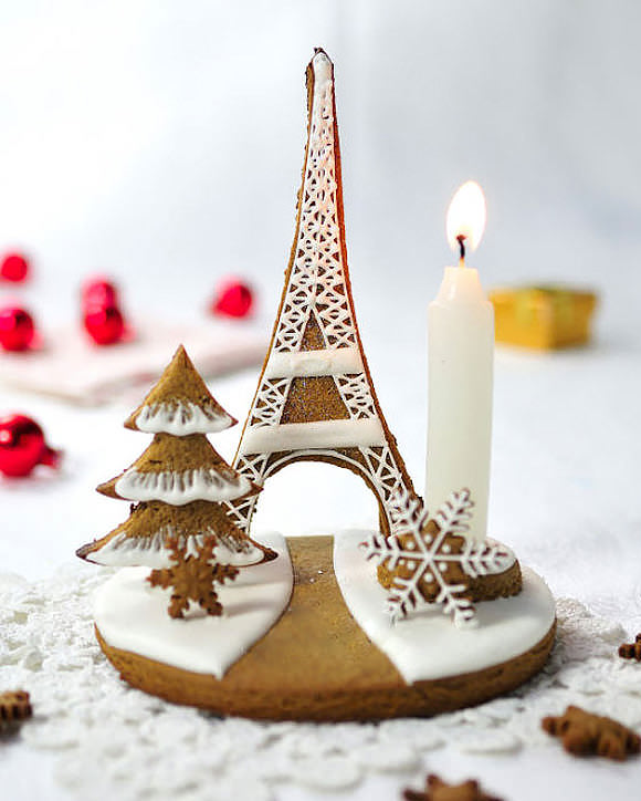 Eiffel Tower Gingerbread Centerpiece
