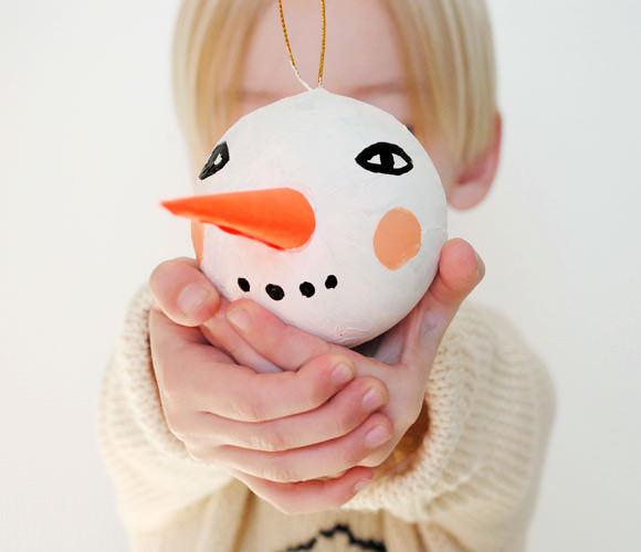 DIY Snowman Ornament via Mer Mag
