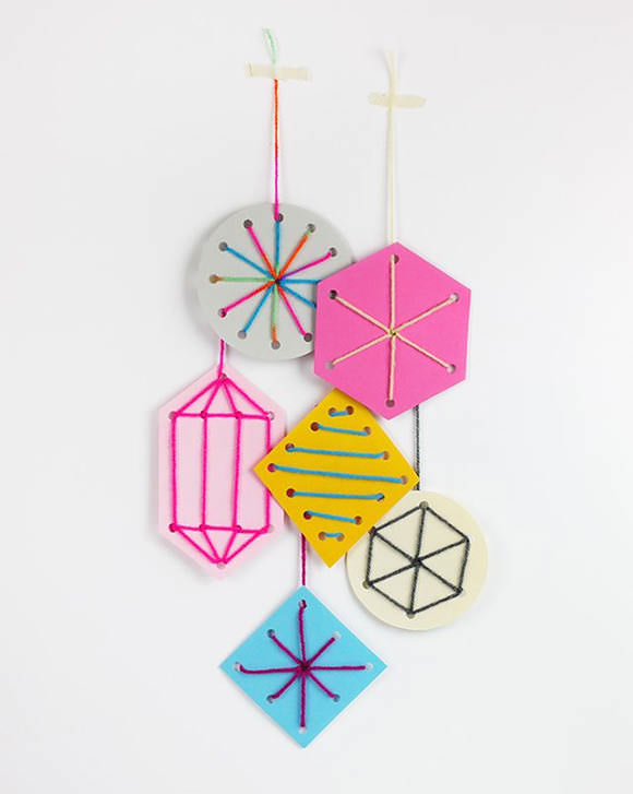 DIY Holiday Sewing Card Template Ornaments