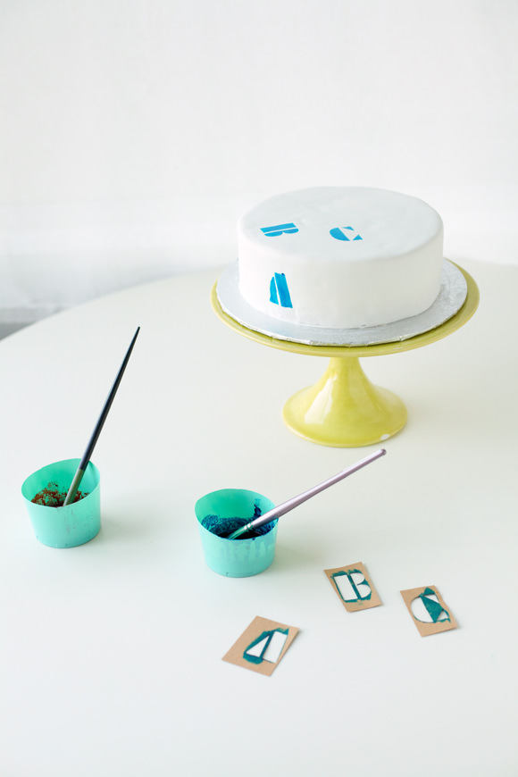 diy abc stencil cake handmade charlotte