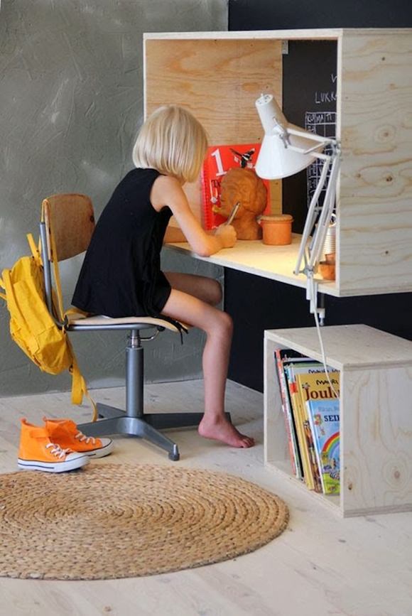 Plywood Desk for Kids