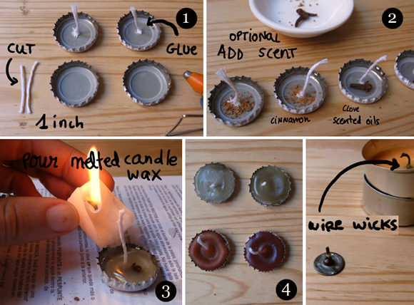 DIY Tea Light Candle Holders