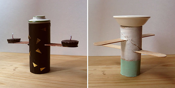 DIY Tea Light Candleholders
