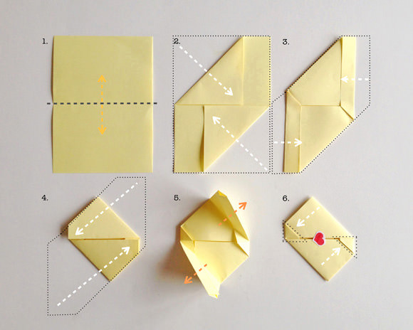 How to fold an origami envelope